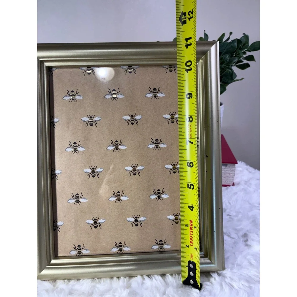 Champagne Gold Metallic Picture Frame Tabletop 8x10 Display Glass Front